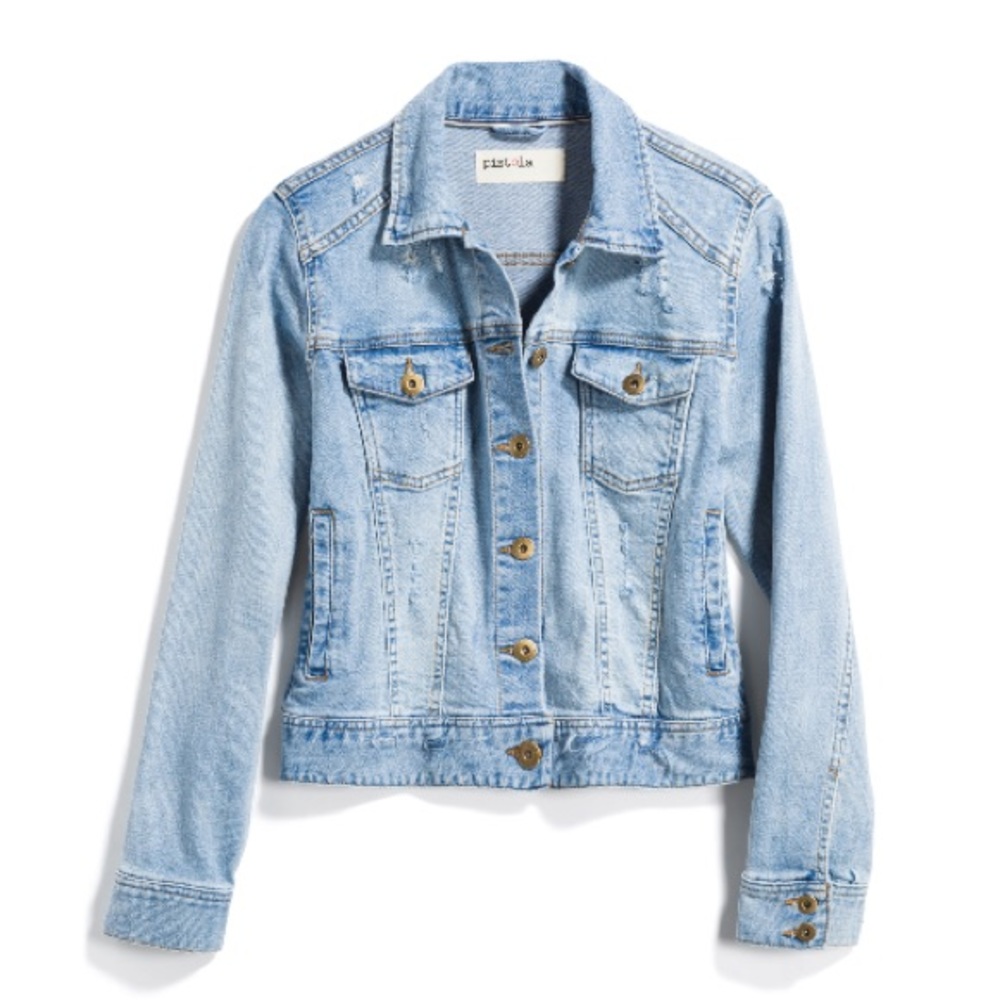 Stitch Fix Pistols Jules Distressed Denim Jacket